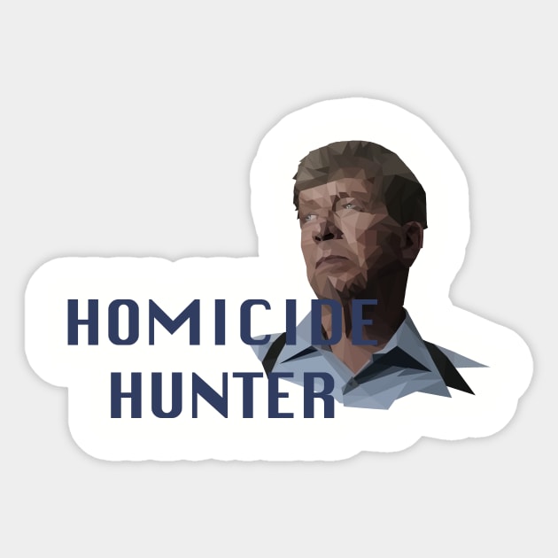 Geometric Joe Kenda - Homicide Hunter Sticker by daniellecaliforniaa